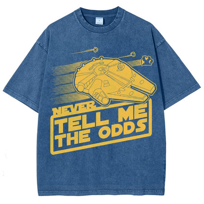 Never Tell Me The Odds Vintage Distressed T-shirt