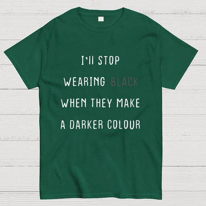 Wearing Black Geek T-Shirt