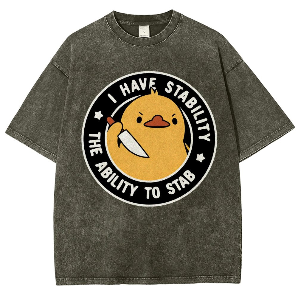 I Have Stability The Ability Vintage Distressed T-shirt