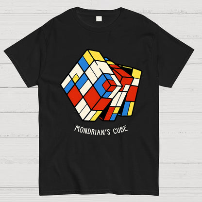 The Mondrian Rubik Cube Geek T-Shirt