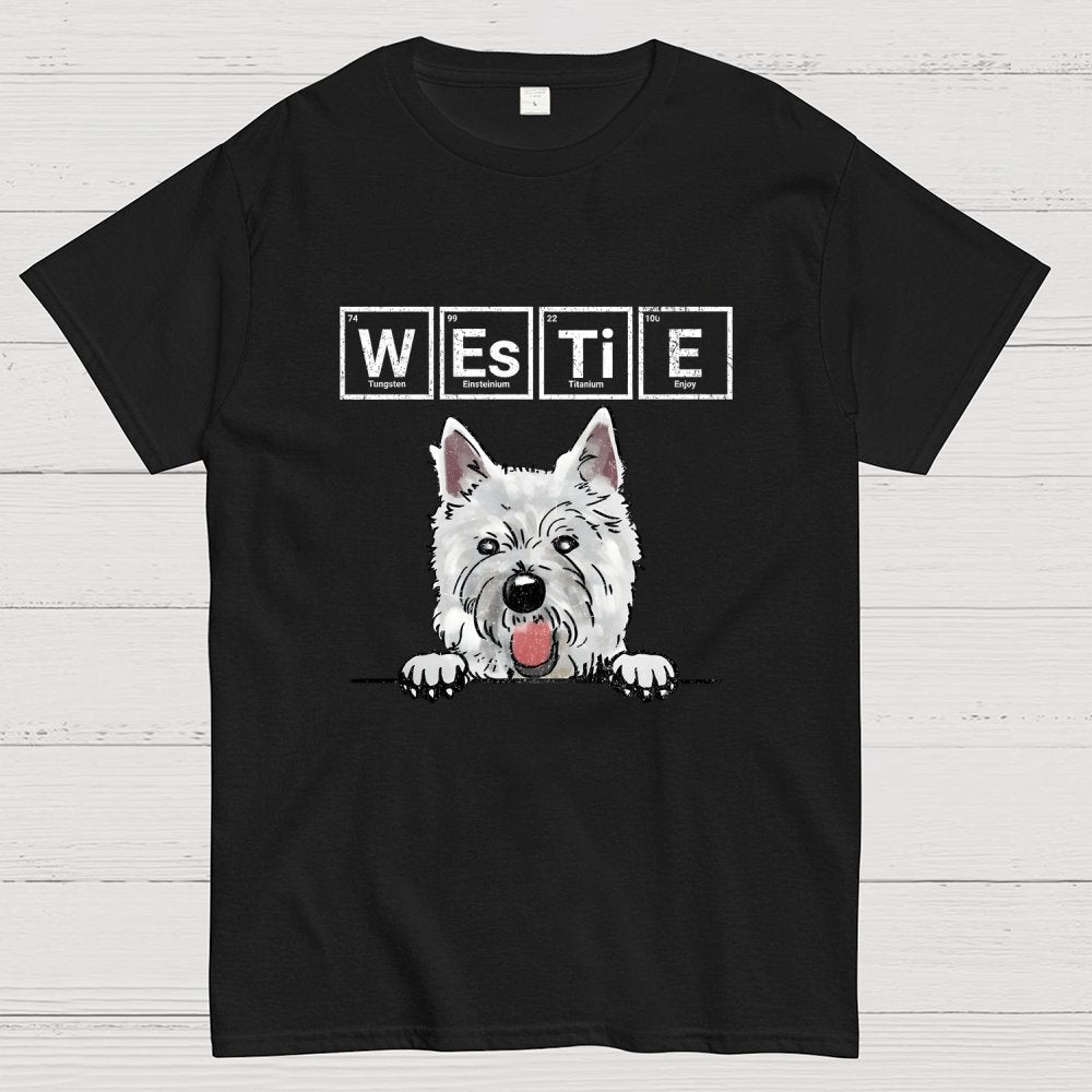 Periodic Table of Dogs  Dog Lover  Funny Science Geek T-Shirt