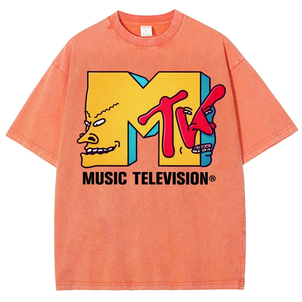 Music Television Vintage Distressed T-shirt
