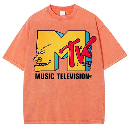 Music Television Vintage Distressed T-shirt