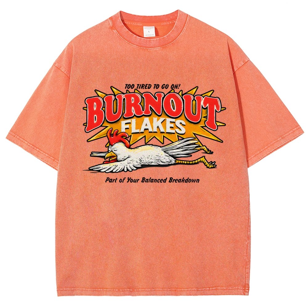 Burnout Flakes Vintage Distressed T-shirt