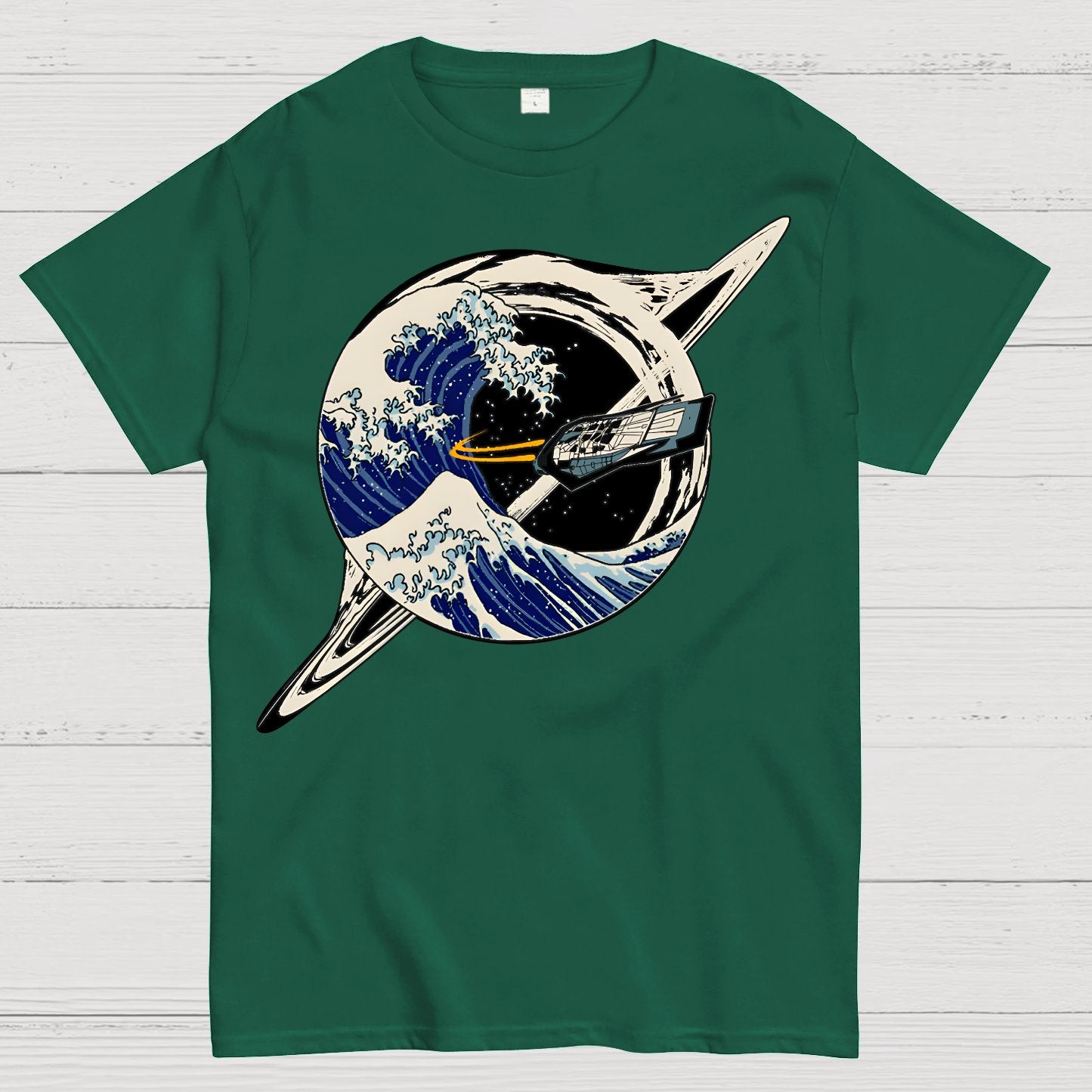 Interstellar Kanagawa Wave Geek T-Shirt