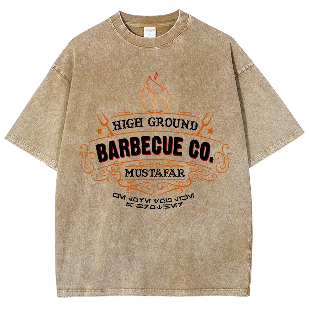 High Ground BBQ Vintage Distressed T-shirt