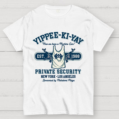 Yippee Ki Yay Security NY-LA Geek T-Shirt