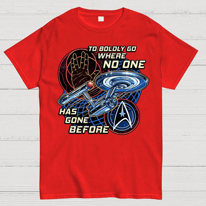To Boldly Go Where Few Have Gone Before Geek T-Shirt