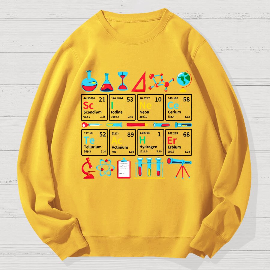 Teaching Science Geek Cotton Sweatshirt