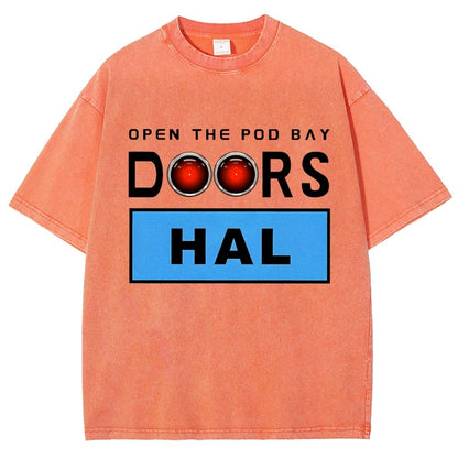 Open The Pod Bay Doors Hal Vintage Distressed T-shirt