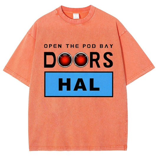 Open The Pod Bay Doors Hal Vintage Distressed T-shirt