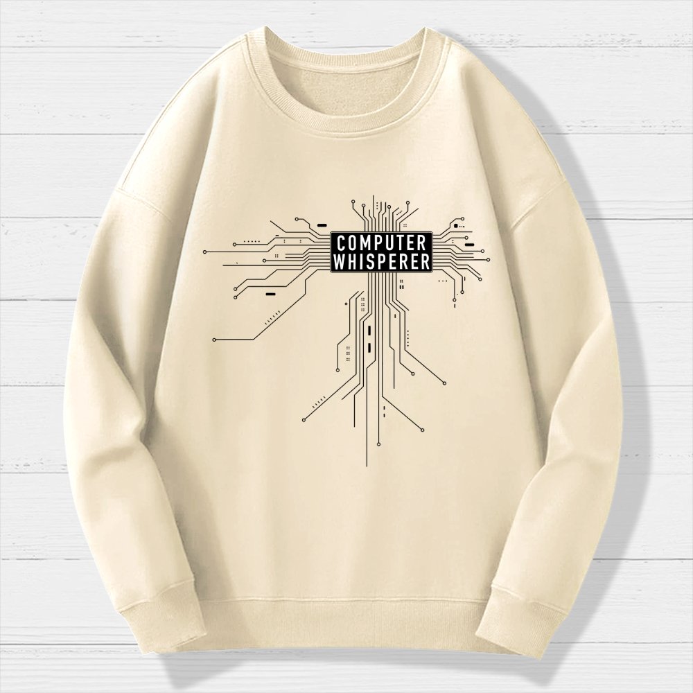 Computer Whisperer Geek Cotton Sweatshirt