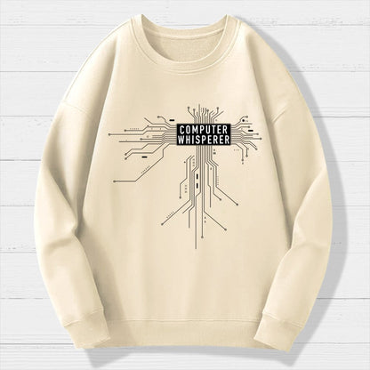 Computer Whisperer Geek Cotton Sweatshirt