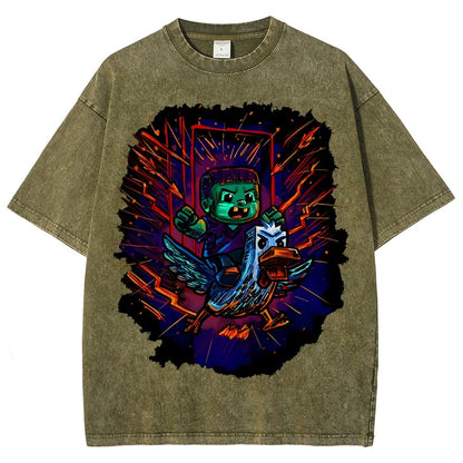 What the Cluck Vintage Distressed T-shirt
