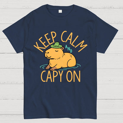 Keep Calm And Capy On Geek T-Shirt