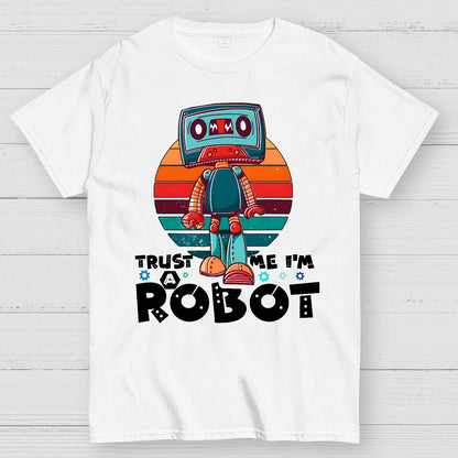 Trust Me I'm A Robot Funny Robotic Sci Fi Vintage Geek T-Shirt