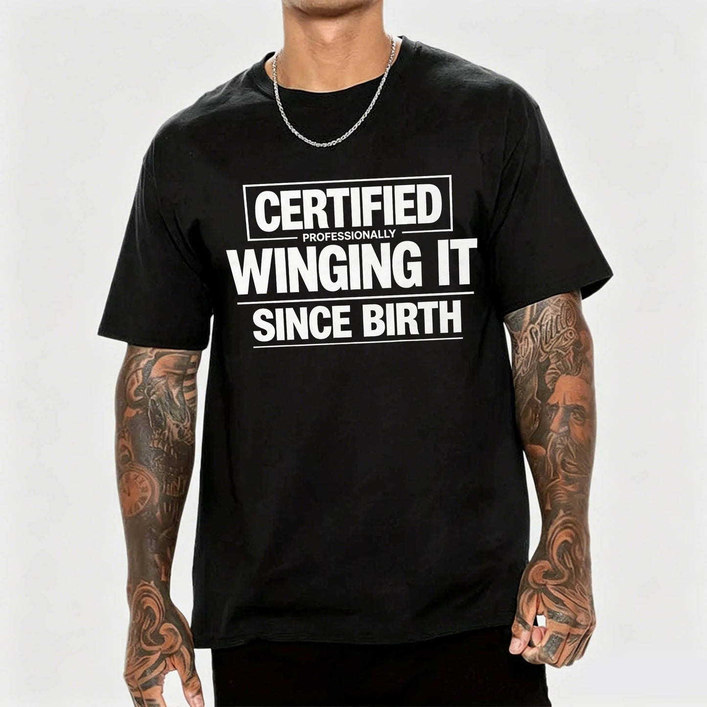 Certified Professionally Winging It Since Birth T-Shirt