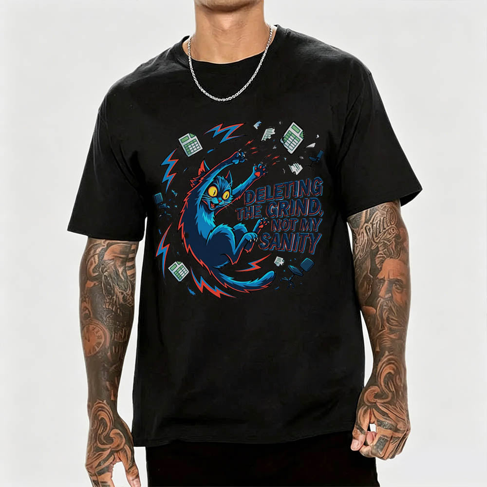 Grinding Cat T-Shirt