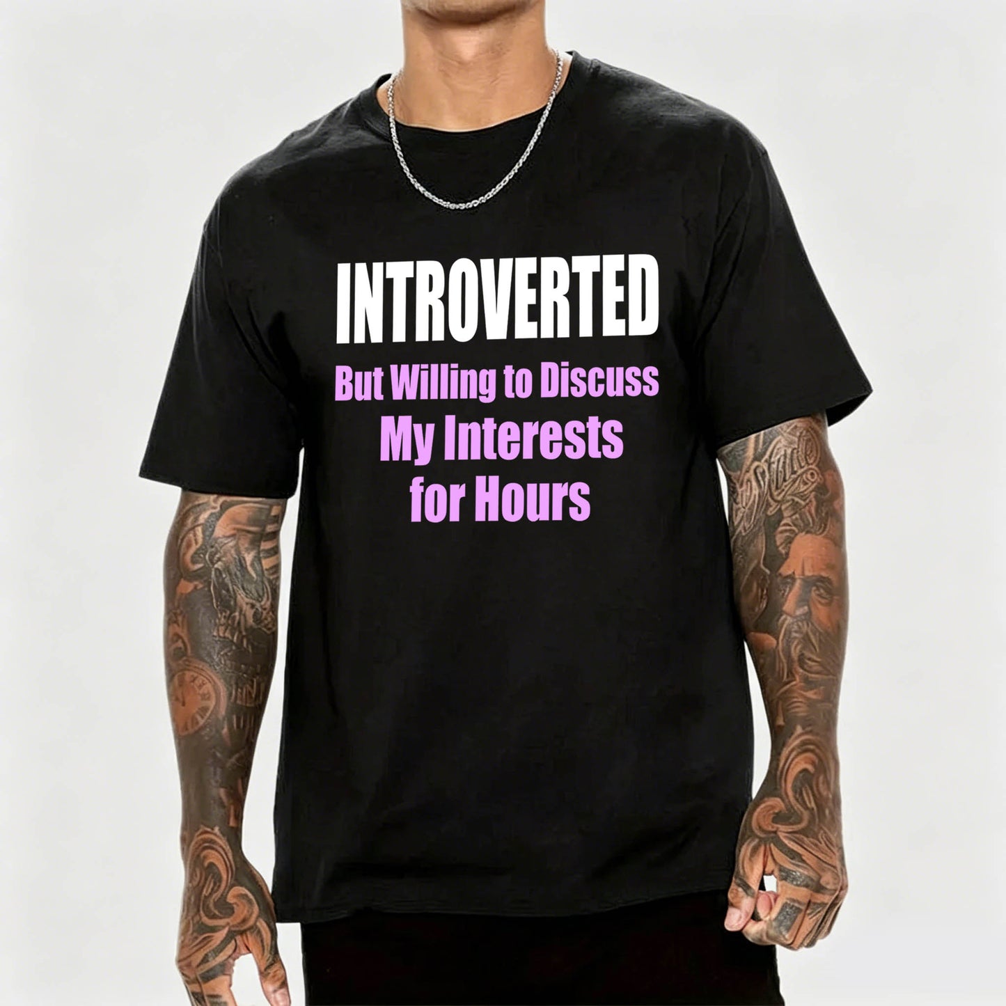 Introverted But Willing to Discuss T-Shirt