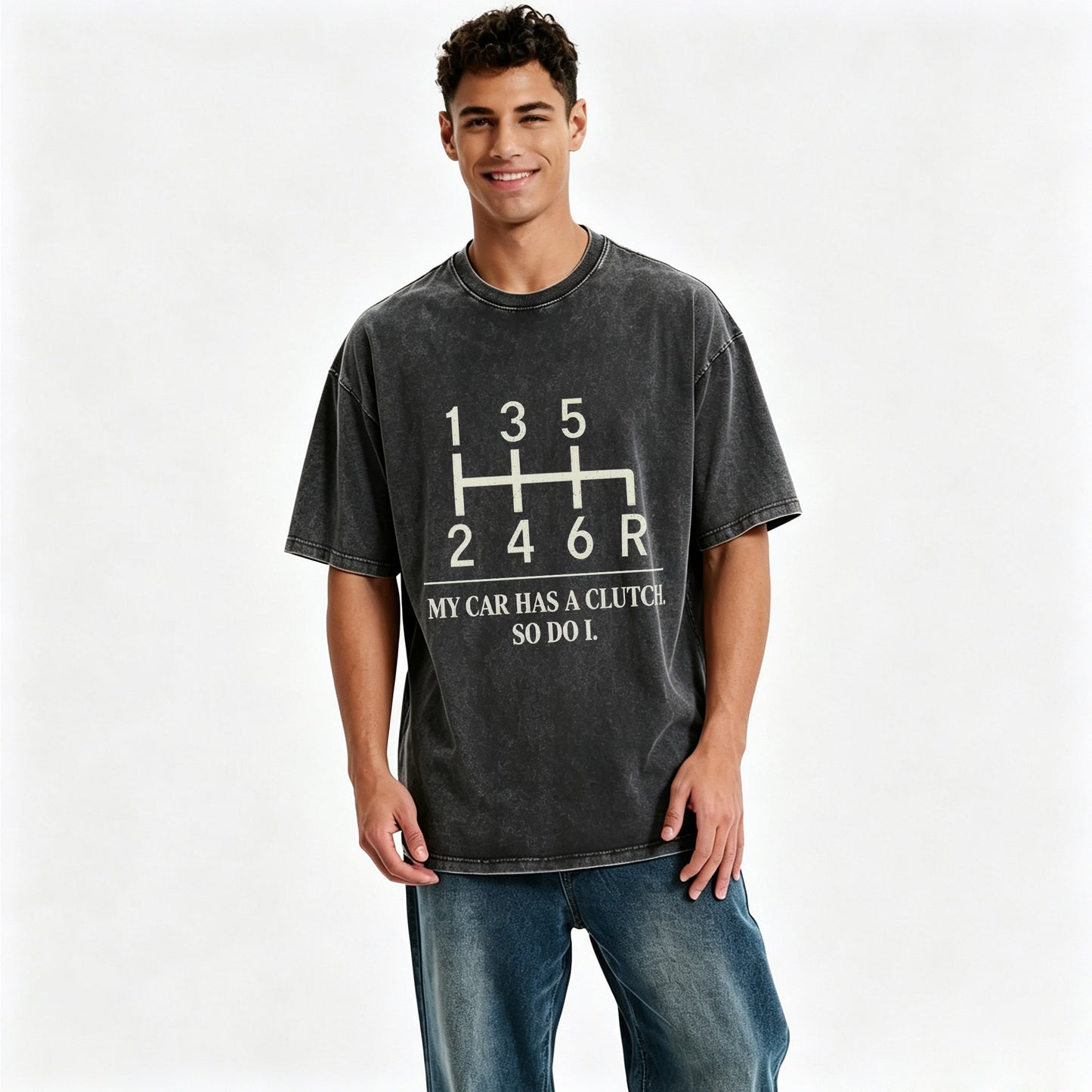 My Car Has A Clutch So Do I Vintage Manual Transmission Stick Shift Tee
