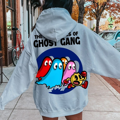 The Adventures Of Ghost Gang Printed Back Cotton Hoodie