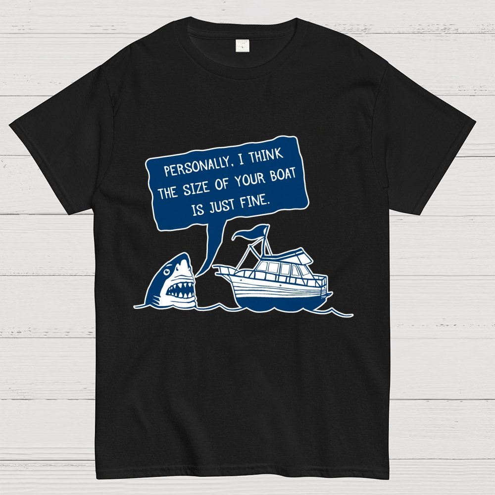 Polite Shark  Mysterious Island Unisex Geek T-Shirt