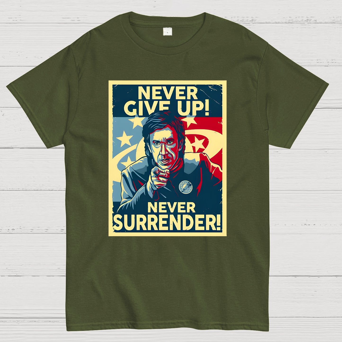 Never Give Up Geek T-Shirt