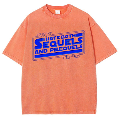 I Hate Sequels Vintage Distressed T-shirt