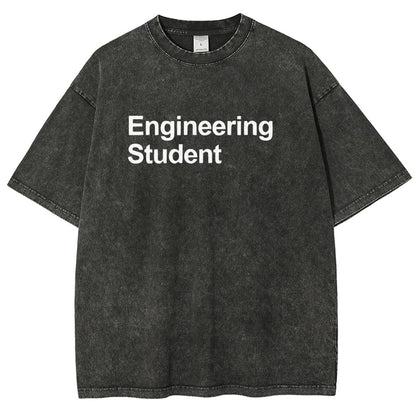 Engineering Student Unisex Fit Washed T-Shirt