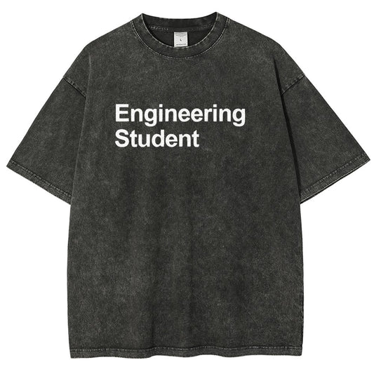 Engineering Student Unisex Fit Washed T-Shirt
