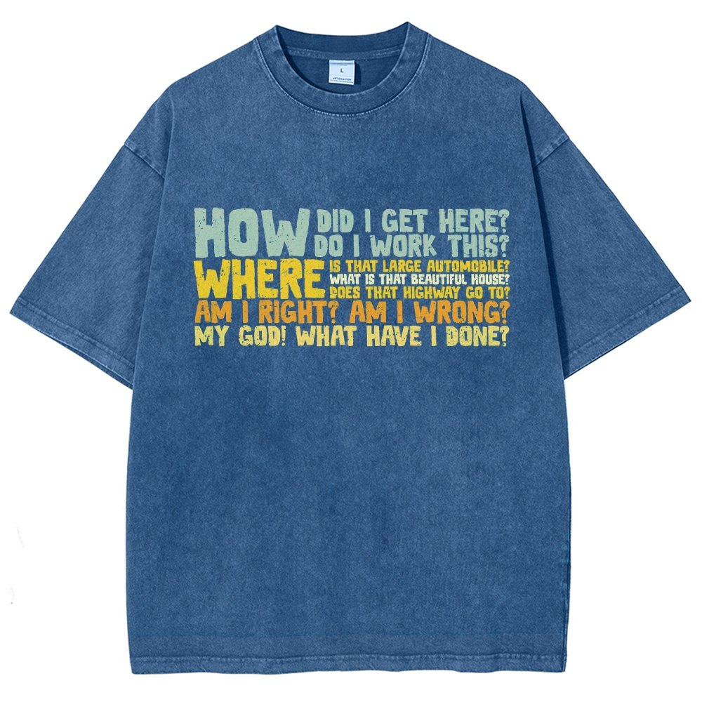 How Did I Get Here Vintage Distressed T-shirt