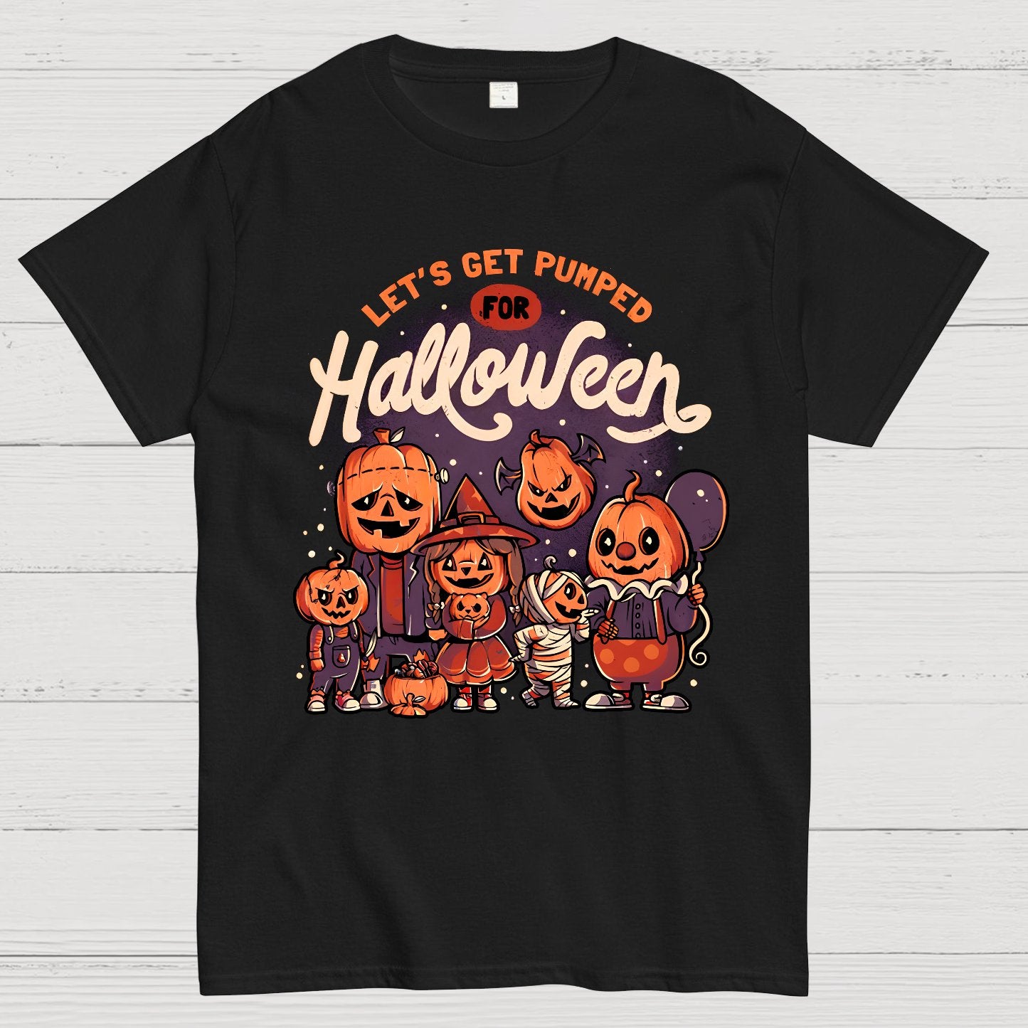 Pumped for Halloween - Cute Pumpkin Geek T-Shirt