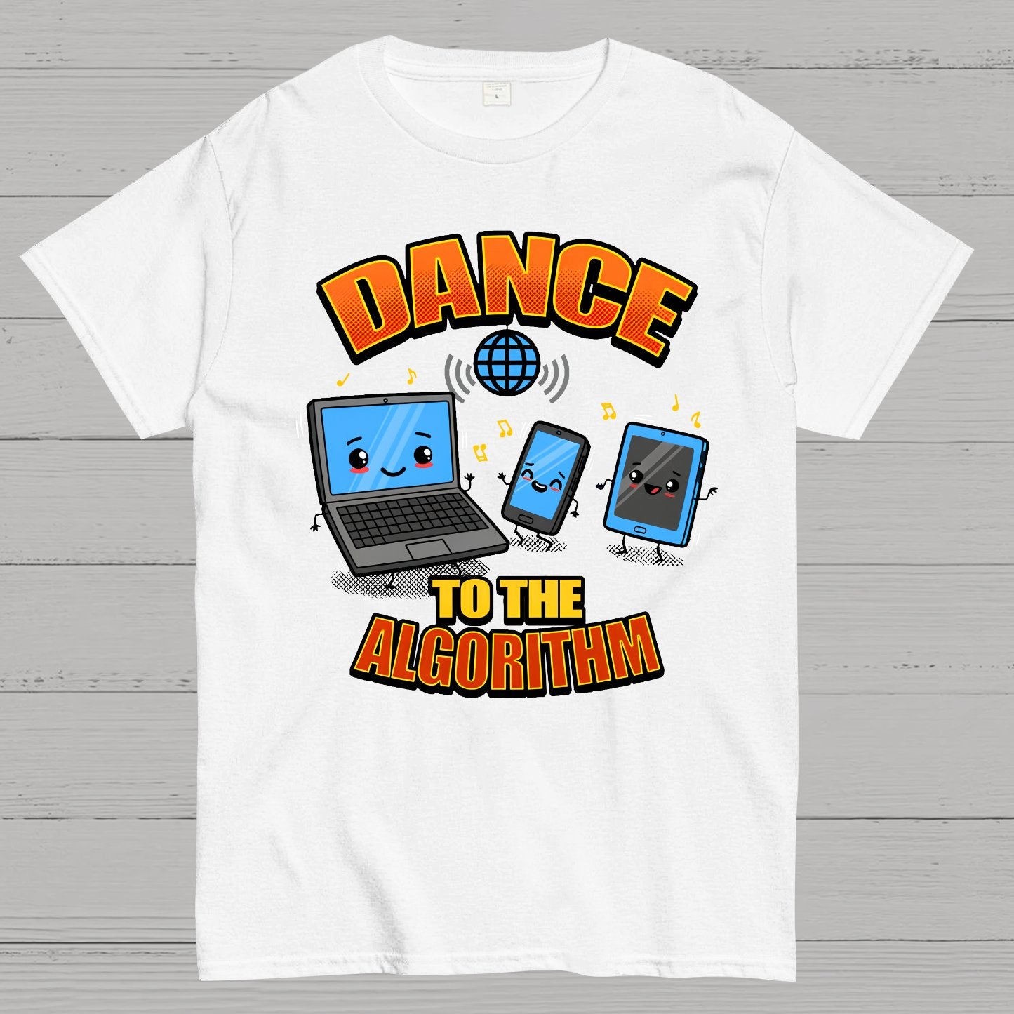 Dance To The Algorithm Funny Techie Meme Geek T-Shirt