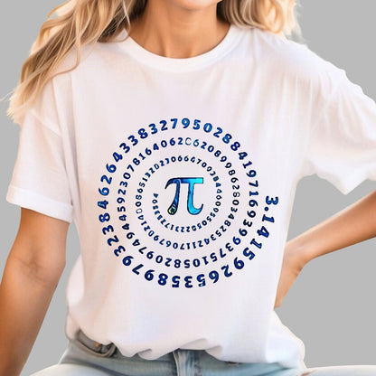 Pi Spiral Geek T-Shirt