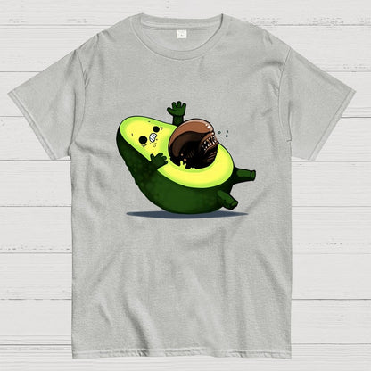 Quirky Alien Avocado Geek T-Shirt