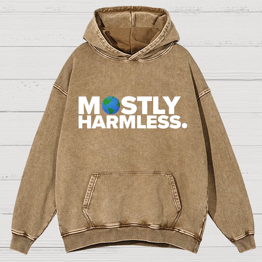 Mostly Harmless Vintage Distressed Hoodie