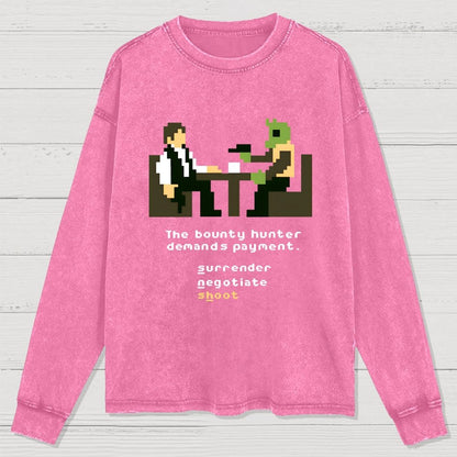 Shoot First Washed Long Sleeve Tee