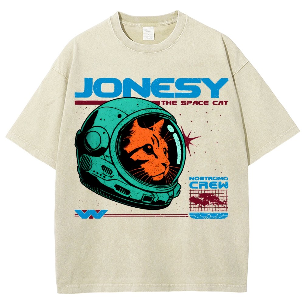 Jonesy The Space Cat Vintage Distressed T-shirt