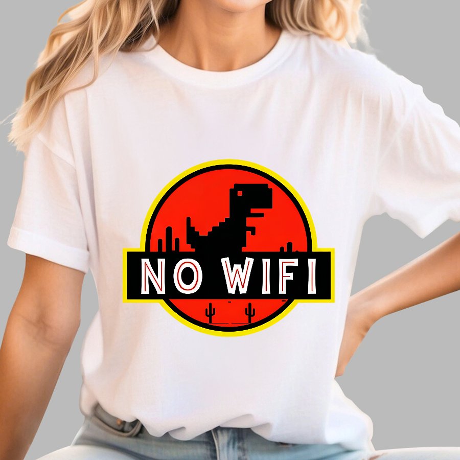 No Wifi！Geeky T-Shirt