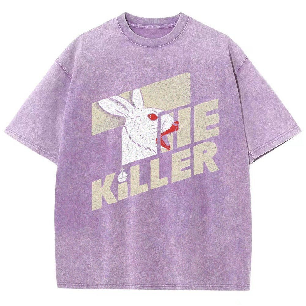 The Glowing Rabbit Vintage Distressed T-shirt