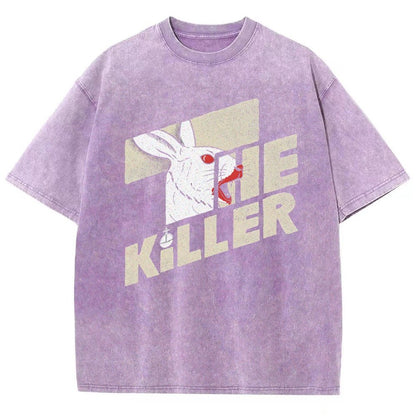 The Glowing Rabbit Vintage Distressed T-shirt