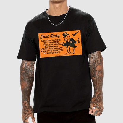 Civic Duty Card.Sarcasm Geek T-Shirt