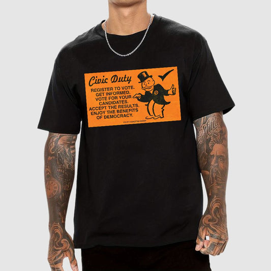 Civic Duty Card.Sarcasm Geek T-Shirt