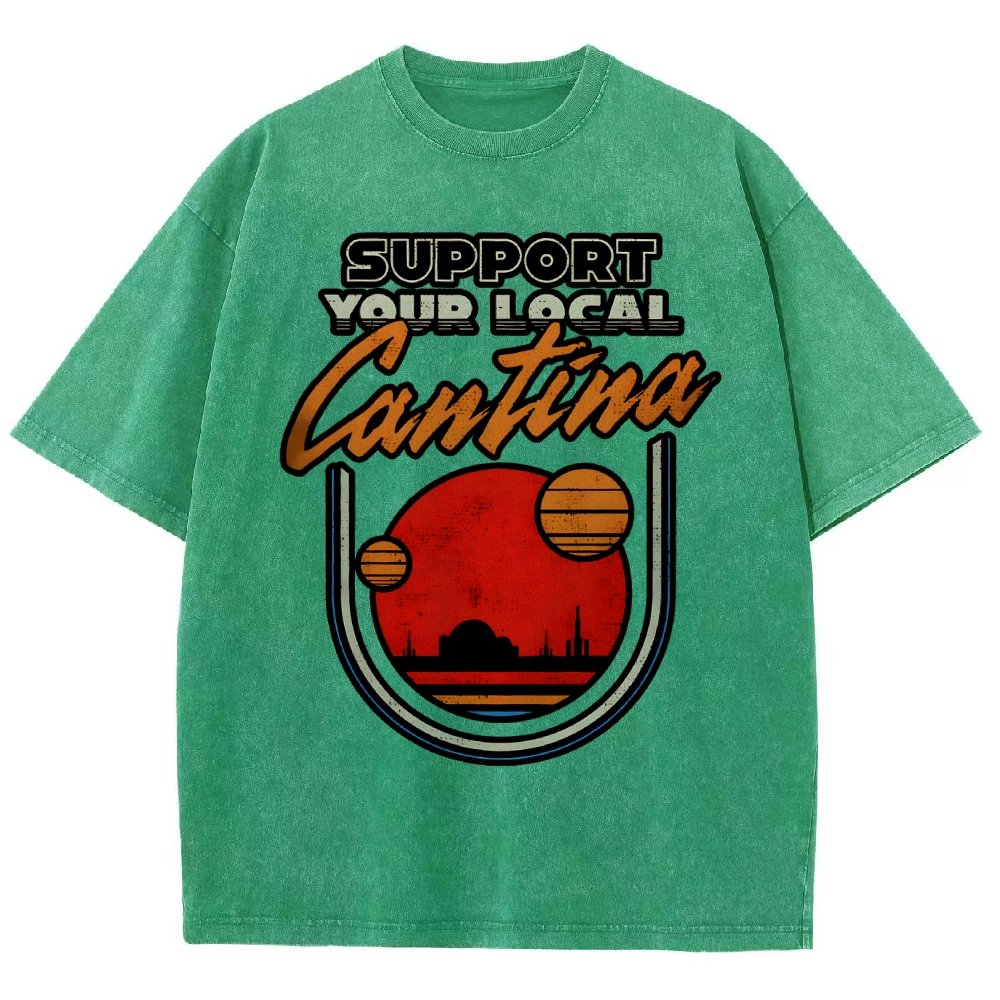 Support Your Local Hangout Vintage Distressed T-shirt