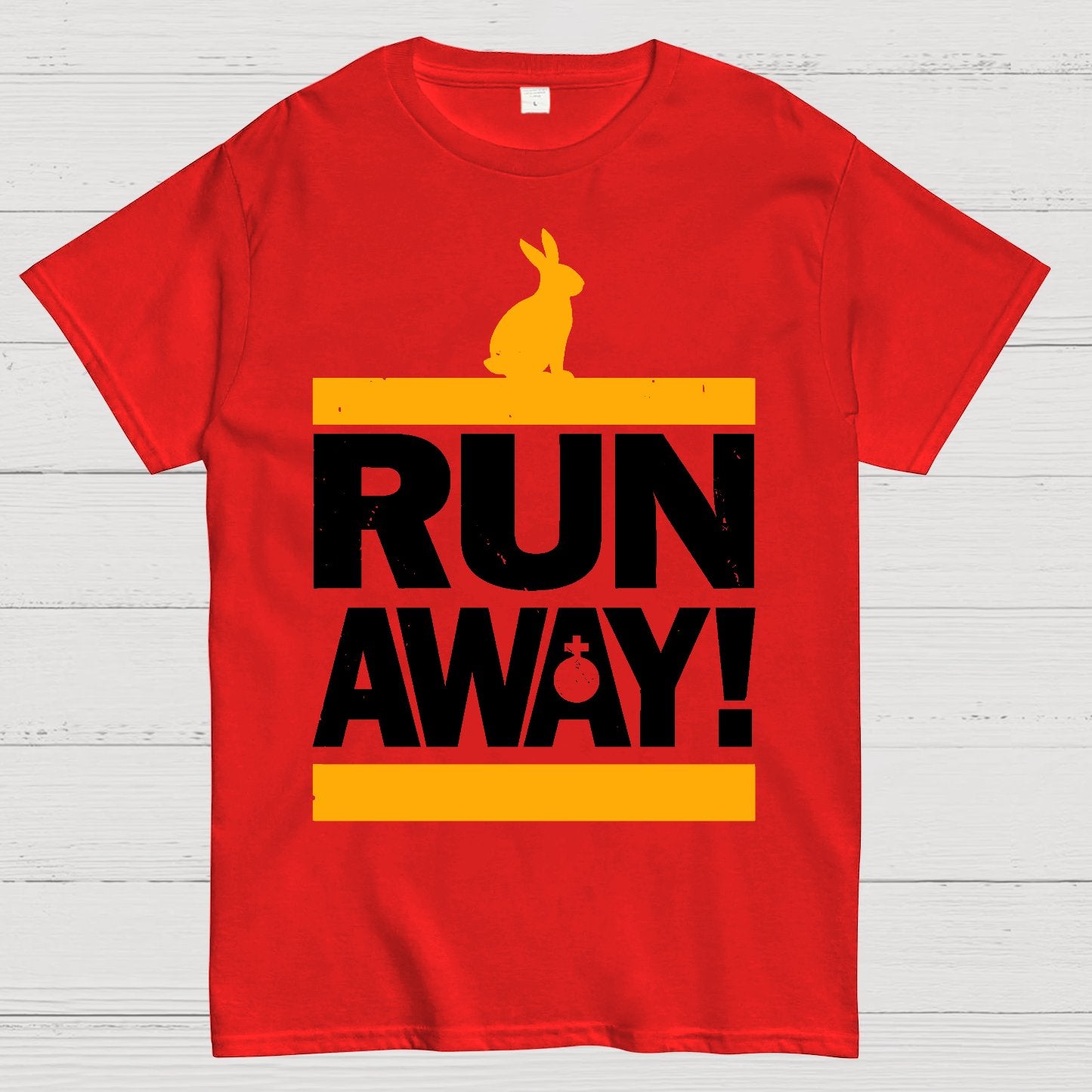 Run Away from the Rabbit! Geek T-Shirt
