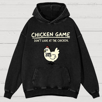 Chicken Game Vintage Distressed Hoodie
