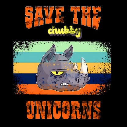 Save the Chubby Unicorns Geek T-Shirt