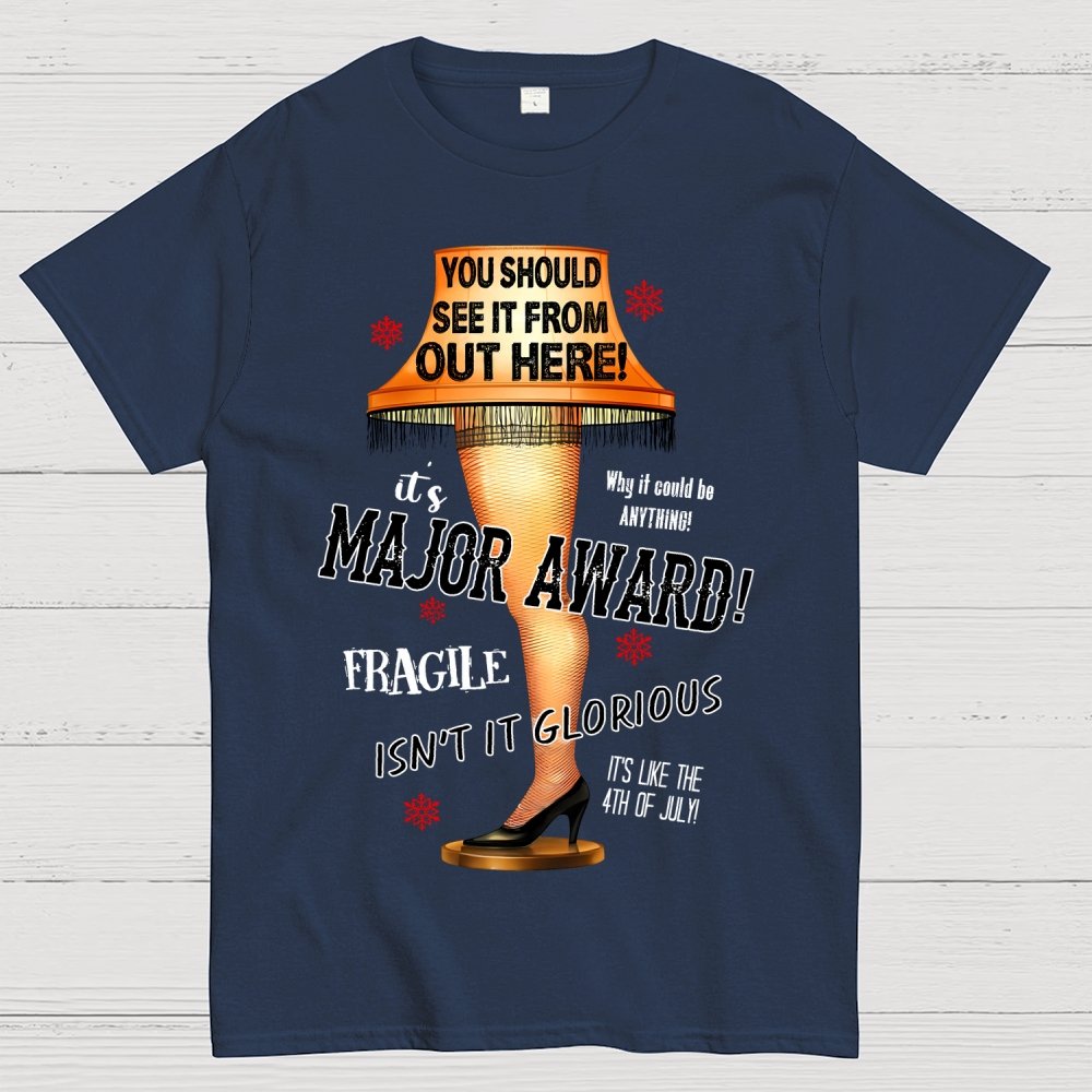 It's a Major Award Leg Lamp Christmas Geek T-Shirt