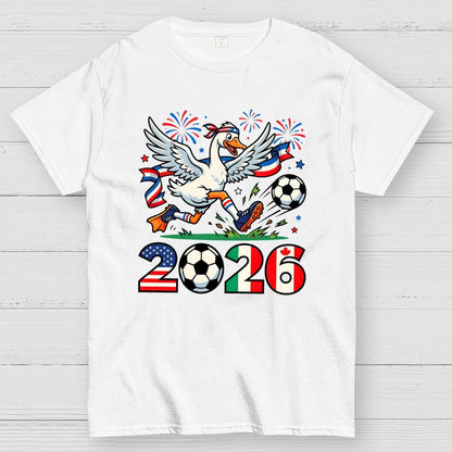 2026 World Cup Funny 2026 Soccer Goose Geek T-Shirt
