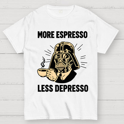 More Espresso Less Depresso Geek T-Shirt